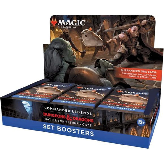 Magic: The Gathering Commander Legends: Battle for Baldur’s Gate Set Booster Box | 18 Packs (270 Magic Cards) | Galactic Toys & Collectibles