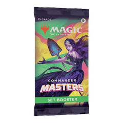 Each Set Booster contains 15 Magic cards, 1 Art Card, and 1 token/ad card or card from “The List” (a special card from Magic's history—found in 25% of packs), including 2–6 cards of rarity Rare or higher (2: 34%; 3: 48%; 4: 15%; 5: 2%; 6: <1%) and 3–8 Uncommon, 4–8 Common, and 1 Land cards. Every pack contains at least 1 Traditional Foil card of any rarity. A Traditional Foil Land replaces the basic land in 20% of Set Boosters and a Foil-Stamped Signature Art Card replaces the Art Card in 10% of Set Booster