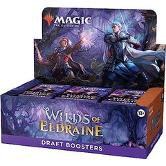 A TALE ONLY YOU CAN TELL—Venture into the untamed Wilds of Eldraine, a fairy tale-inspired world in the Magic multiverse, and free the kingdom from a curse of endless slumber
BEST BOOSTERS FOR DRAFTING—Draft Boosters are designed to draft a deck and play with friends; everyone grabs 3 packs and passes them around to pick cards. Add some lands and you're ready for epic 2-player battles
BEWITCHING BORDERLESS CARDS—Every Draft Booster contains at least 1 Borderless card featuring enchanting alternate art too w