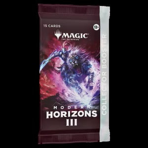 Collector Boosters bring the heat your players have been waiting for! Known as the shortcut to the coolest cards in the set, each Collector Booster is packed with foils and special treatments that are sure to add flair to any player's favorite deck.
15 Magic: The Gathering cards
Up to 2 Foil-Etched cards
10-12 Traditional Foil cards
5 cards rarity Rare or higher
3-5 Uncommon cards
4-6 Common cards
1 Land card
Serialized card in <1% of boosters