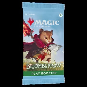 Play Boosters are the ideal booster for the play environment—especially Limited format events. Plus, they're a thrilling pack-opening experience, providing players the opportunity to snag multiple Rare cards or even a possible Booster Fun treatment.
Contents:
14 Magic: The Gathering cards
1-5 cards of rarity Rare of higher
3-6 Uncommon cards
5-8 Common cards
1 Land card (Traditional Foil Land replaces a Land in 20% of boosters)
1 card of any rarity is Traditional Foil; Foil Borderless Mythic Planeswalker i