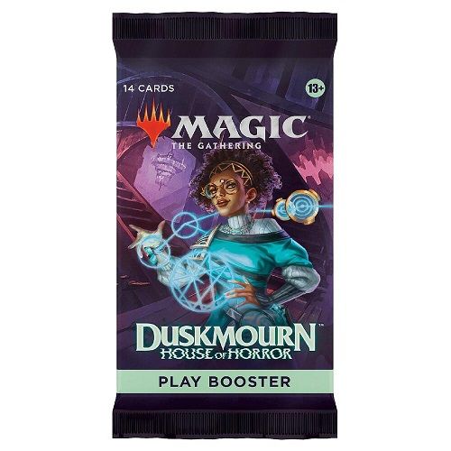 Play Boosters are the ideal booster for the play environment—especially Limited format events. Plus, they're a thrilling pack-opening experience, providing players the opportunity to snag multiple Rare cards or even a possible Booster Fun treatment.
Contents:
14 Magic: The Gathering cards
1-5 cards of rarity Rare of higher
3-6 Uncommon cards
5-8 Common cards
1 Land card (Traditional Foil Land replaces a Land in 20% of boosters)
1 card of any rarity is Traditional Foil; Foil Borderless Mythic Planeswalker i