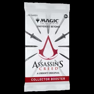 10 Magic: The Gathering cards
2 Foil-Etched cards and 6-7 Traditional Foil cards
A combination of 4-5 cards of rarity Rare or higher, 5 Uncommon cards, and 0-1 Land cards
Serialized Historic Figure in <1% of boosters