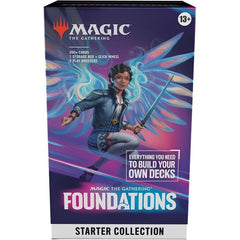 This Foundations Starter Collection contains everything you need to build your own Magic: The Gathering decks and establish a solid foundation to any Magic card collection, including over 350 cards with essential staples for any color and any way you want to play. Enjoy old and new favorites alike as you build your first—or your fiftieth—deck with included tutorials and expert recommendations. Each Foundations Starter Collection includes 26 Traditional Foil cards, 361 regular cards (including 90 Lands, 10 o