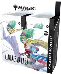 Release Date: 06/13/2025
Each Magic: The Gathering - FINAL FANTASY Collector's Booster is a true treasure trove full of rare and/or fabulously rare cards, traditional foil cards and alternate card borders. In this collector's booster display you will find 12 Magic: The Gathering - FINAL FANTASY collectible boosters, each containing 15 Magic: The Gathering cards and 1 double-sided token card as a traditional foil card. Each booster contains 5-6 cards of rarity rare or higher and 3-6 not-so-common cards, 3-5