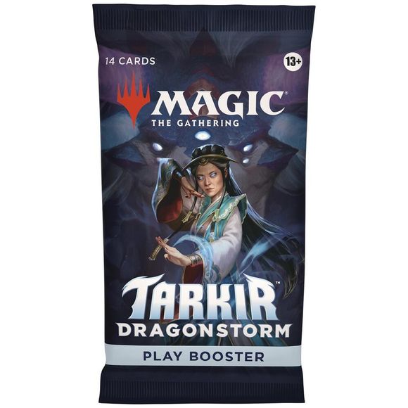 Contents:
Contents:
• 14 Magic: The Gathering cards
• Each Play Booster may contain these cards: TDM 1–286, 292–398; SPG 104–113
• 1–4 cards of rarity Rare or higher (2: 26%; 3: 2%; 4: <1%),
• 3–5 Uncommon cards
• 6–9 Common cards
• Traditional Foil Land replaces a Land in 20% of boosters.
• 1 card of any rarity is Traditional Foil
• Foil Borderless Mythic Planeswalker in <1% of boosters