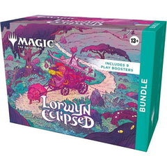 Release Date: Jan 23, 2026
Contents:
9 Lorwyn Eclipsed Play Boosters
Each Play Booster contains 14 Magic: The Gathering cards
May contain these cards: ECL 1–351; SPG 129–148
1–4 cards of rarity rare or higher (2: 27%; 3: 2%; 4: <1%)
3–5 uncommon cards
6–9 common cards
1 land
1 card of any rarity is traditional foil
Foil borderless mythic rare in <1% of boosters
Traditional foil land replaces a land in 20% of boosters
15 traditional foil basic lands (with 5 featuring full art)
15 non-foil basic lands (with 5