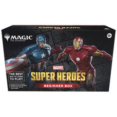 Release Date 6/26/2026
Your Magic: The Gathering journey begins with a friend beside you! Play your very first game in a guided battle of Captain America versus Iron Man. Choose your side and send your forces into the fight while learning essential gameplay lessons. Once you've conquered the basics, realize your true potential with themed Magic: The Gathering | Marvel Super Heroes decks—just combine two packs and you're ready to go!
Contents:
• 2 tutorial decks
• 2 learn-to-play guides
• 1 rules reference b