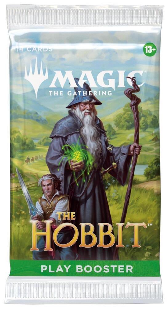 Release Date 8/14/2026
Play Boosters are the ideal choice for the play environment, especially Limited events. Whether players are drafting with friends, chasing Booster Fun, or simply expanding their collections, Play Boosters offer something for everyone. Return to Middle-earth and experience a timeless tale's grand beginning! Set out from The Shire with Bilbo, Gandalf, and their company of Dwarves in pursuit of fortune, adventure, and the dreadful Dragon Smaug. Amass and recruit your armies in the shadow