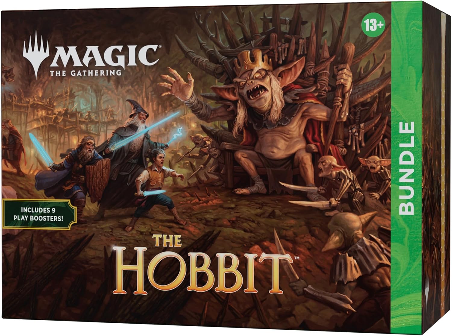 Release Date: Aug 14, 2026
Return to Middle-earth and experience a timeless tale's grand beginning! Set out from The Shire with Bilbo, Gandalf, and their company of Dwarves in pursuit of fortune, adventure, and the dreadful Dragon Smaug. Amass and recruit your armies in the shadow of The Lonely Mountain, then battle it out to claim the treasures of Erebor!
Contents:
9 Magic: The Gathering® | The Hobbit Play Boosters
Each Play Booster contains 14 Magic: The Gathering cards:
May contain these cards: HOB 1–248