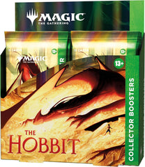 Release Date: 08/14/2026
Return to Middle-earth and experience a timeless tale's grand beginning! Set out from The Shire with Bilbo, Gandalf, and their company of Dwarves in pursuit of fortune, adventure, and the dreadful Dragon Smaug. Amass and recruit your armies in the shadow of The Lonely Mountain, then battle it out to claim the treasures of Erebor!
Contents:
1 Middle-earth Box Topper card
12 Magic: The Gathering® | The Hobbit™ Collector Boosters
Each Collector Booster contains 15 Magic: The Gathering