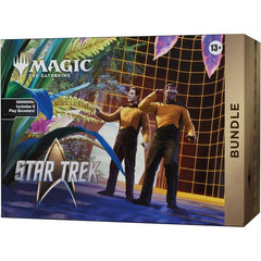 Release Date: 11/17/2026
The Bundle offers a bevy of Play Boosters and additional Magic goodies to fuel you and your crew on your expedition towards strange new worlds! It's a great gift for Magic fans and newcomers alike who visit your store. Bundles have a little bit of everything to get a player's collection off the ground, plus an oversized Spindown™ life counter themed after the set.
Contents:
• 9 Magic: The Gathering® | Star Trek™ Play Boosters
• Each Play Booster contains 14 Magic: The Gathering card