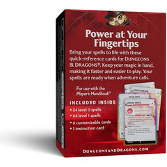 Dungeons & Dragons Reference Cards Spells Level 0-1 D&D