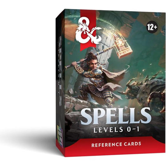 Bring your spells to life with these quick-reference cards for Dungeons & Dragons. Keep your magic in hand, making it faster and easier to play. Your spells are ready when adventure calls. For use with the Player’s Handbook. Included inside: 34 level 0 spells, 64 level 1 spells, 6 customizable cards, and 1 instruction card.