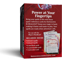 Dungeons & Dragons Reference Cards Spells Level 2-3 D&D