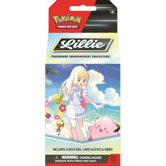 Find the Power of Friendship with Lillie! A kind and courageous Pokemon Trainer, Lillie finds strength in the bonds she shares with her Pokemon. Here as a foil promo card, Lillie's Clefairy ex puts pressure on Dragon-type Pokemon, and it becomes more powerful with friends on the Bench! You'll also find three copies of Lillie's Pearl- a Pokemon Tool card that helps Lillie's Pokemon- along with booster packs, a fun sticker, illustrated card sleeves and deck box, plus other accessories for playing the Pokemon