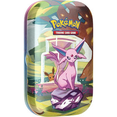 Pokémon Escarlata y Púrpura SV8.5 Evoluciones Prismáticas Mini Lata (1 Mini Lata Aleatoria)