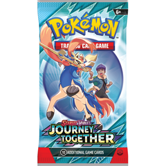 Trainer’s Pokémon Break into Battle! With deep trust and steady guidance, Trainers help bring out the best in their Pokémon. The bond they share empowers them to act as one in battle as they push their strength to the limit, including as Pokémon ex! Team up with N’s Zoroark ex, Iono’s Bellibolt ex, Lillie’s Clefairy ex, Hop’s Zacian ex, and more Trainer’s Pokémon, and discover the unstoppable power of friendship in the Pokémon TCG: Scarlet & Violet—Journey Together expansion!