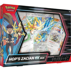 Two of Galar's Greatest Team Up! Hop and Zacian have joined forces to form a dynamic duo that's truly rival worthy! Hop's Zacian ex attacks your opponent's Active Pokemon plus one on the Bench with Insta-Strike, while Brave Slash closes in for huge damage! With Hop's Zacian on your side, your battles are sure to be awesome even on the darkest of days. But Hop's team has even more to offer- Hop's Wooloo and Hop's Dubwool to really round out the set. If that's not enough, you'll find additional Pokemon in the