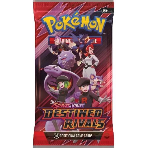 Each Scarlet & Violet— Destined Rivals booster Pack contains 10 Cards
