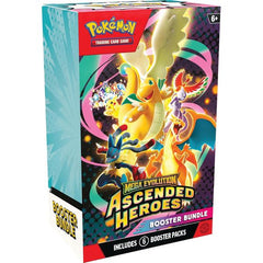 Release Date: 04/24/2026
Limit 3 Per Customer
Rise to a New Challenge! Marvel at the awesome potential as Mega Dragonite ex takes flight, leading a gathering of all-star Pokemon to battle! Trainer's Pokemon and Stellar Tera Pokemon ex join returning and newly discovered Mega Evolution Pokemon ex, including some with special artwork showing off their biggest and boldest attacks. Celebrate the stars of Scarlet & Violet and the dawn of Mega Evolution with the Pokemon TCG: Mega Evolution- Ascended Heroes expans