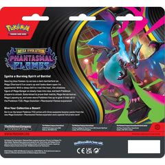 (PREORDER NOVEMBER 2025) Pokemon TCG Mega Evolutions Phantasmal Flames 3 Pack Blister (Random Promo)