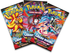 Pokemon TCG Mega Evolution - Chaos Rising ME04 3-Pack Blister