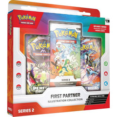 30 Years of First Partner Pokemon!
Every Pokemon Trainer's journey begins with a first partner - a loyal friend who stands by your side through thick and thin! Relive your own adventures and celebrate the bond between Trainer and Pokemon with a booster pack containing 3 of 9 illustration rare-style promo cards consisting of beloved first partner Pokemon from the Johto, Unova, or Galar region. You'll also find two more Pokemon TCG booster packs and a fun sticker sheet featuring first partner Pokemon friends.