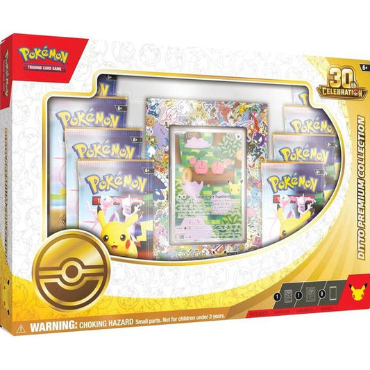 Release Date November 6th, 2026
Celebrating 30 Years of Pokémon! Commemorate 30 years of joy with fan-favorite Pokémon spanning three dazzling decades! Celebrate this magnificent milestone with the mighty presences of Mewtwo ex and Mew ex, followed by a wealth of allies like Umbreon ex, Salamence ex, and Greninja ex. Plus, there are 30 reasons to honor Pikachu, as each booster pack contains one—with 30 unique variations to collect as Pikachu rare cards! And, whether you’re looking forward to a glittering fu