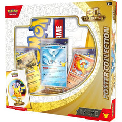 Release Date September 16th, 2026
Celebrating 30 Years of Pokémon! Commemorate 30 years of joy with fan-favorite Pokémon spanning three dazzling decades! Celebrate this magnificent milestone with the mighty presences of Mewtwo ex and Mew ex, followed by a wealth of allies like Umbreon ex, Salamence ex, and Greninja ex. Plus, there are 30 reasons to honor Pikachu, as each booster pack contains one—with 30 unique variations to collect as Pikachu rare cards! And, whether you’re looking forward to a glittering