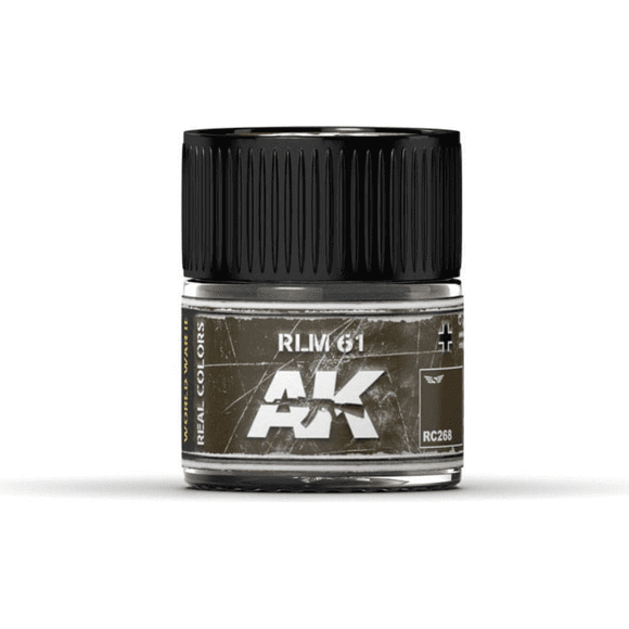 AK Interactive Real Color RLM 61/ RAL 8019 10ML Acrylic Hobby Paint Bottle | Galactic Toys & Collectibles