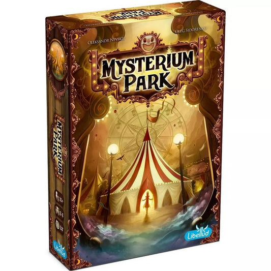 Welcome to Mysterium Park! Its cotton candies, its circus and its dark secrets... The former director disappeared, but the investigation came to nothing. Since that night, weird things have happened at the fair. As psychics, players are convinced that a ghost haunts this carnival. They’re now intent on giving it a chance to reveal the truth. In this asymmetrical game, the ghost sends visions with illustrated cards. The psychics try to interpret them to exonerate the safe suspects and locations and, finally,