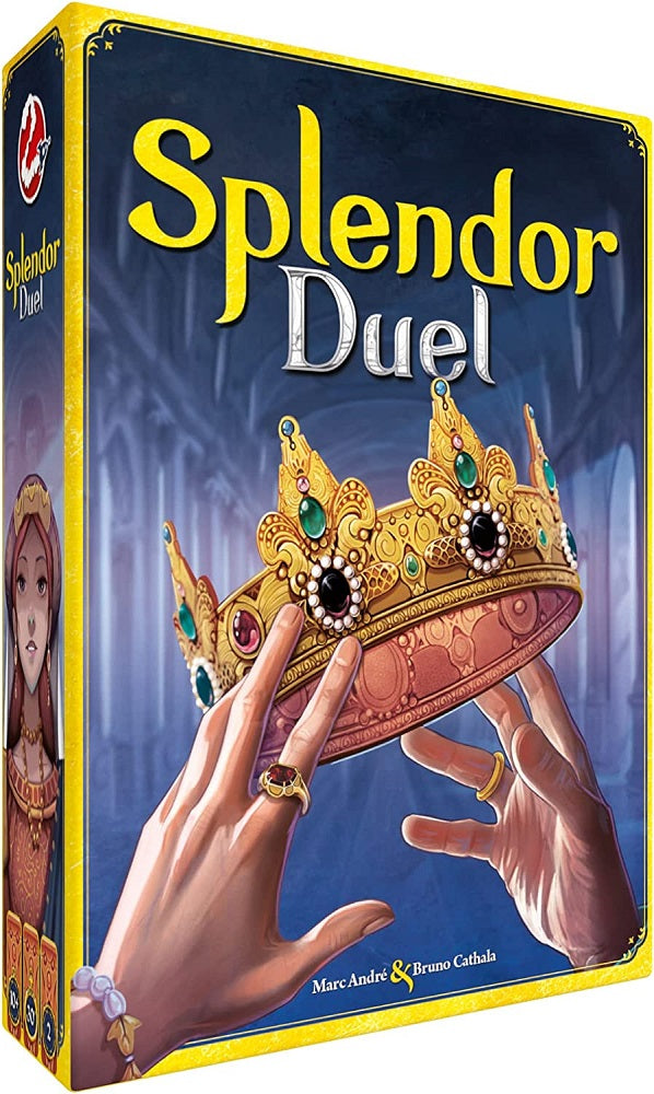 The award-winning game Splendor returns with this fresh take on its classic drafting gameplay. Featuring the clever engine building that Splendor is known for, Splendor Duel offers a compact, tight two-player experience that will be instantly recognizable to fans of the original game, while also adding new decisions and mechanisms that offer deeper strategic options. The new common board has players drafting Gem, Gold and rare Pearl tokens from a 5x5 grid. Only allowed to draft up to 3 tokens in a consecuti