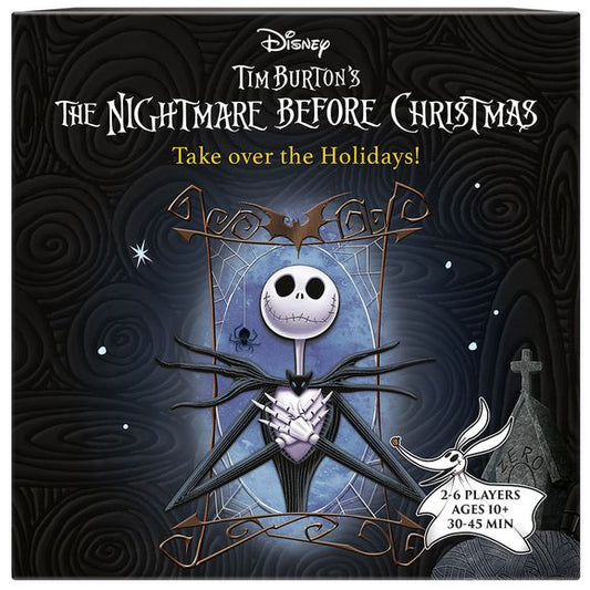 The Nightmare Before Christmas is a quick-playing, tactical card game where players choose to play as one of the film’s iconic characters: Jack, Sally, Santa Claus, Oogie Boogie, Dr Finkelstein or The Mayor as they try to create the most magical holiday. Over the course of four rounds, players will play cards to collect the most “Holiday tokens”. Players will need to place their cards thoughtfully and strategically in the right locations to secure their victory!
Since each character deck has a unique play