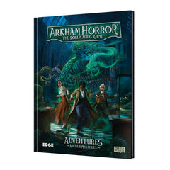 The city of Arkham is a nexus for the strange, the dangerous, and the supernatural. In this adventure book, you’ll face some of the different dangers that threaten the city to give you a glimpse of the infinite possibilities offered to game masters by the Arkham Horror RPG Core Rulebook:
- Stop would-be arcanists who have gained too much power
- Find the cause behind people falling into bizarre comas
- Investigate the mysterious death of a graduate student at the Miskatonic Museum
These three unique stand
