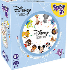 Test your observational skills and hone your reflexes with the award-winning gameplay of Spot it!, a game of lightning-fast choices. With dozens of awards and possible versions married to elegant gameplay, Spot it! has become a global phenomenon. This edition celebrating is perfect for any Disney fan.