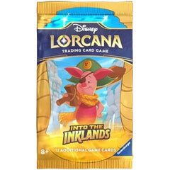 Each Disney Lorcana: Into the Inklands Booster Pack contains 12 random cards.
Contents:
• 6 common cards
• 3 uncommon cards
• 2 rare, super rare, or legendary cards
• 1 foil card (random rarity level)