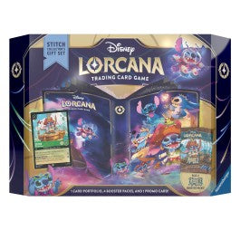 Release Date November 25th, 2024
Set your sights on the horizon! Following an ancient map, you'll sail the beautiful yet unpredictable Azurite Sea. Joining you on board, and among this Disney Lorcana set’s 200+ cards, are friends from Big Hero 6 and Chip 'n' Dale: Rescue Rangers! Whether you face kakamora pirates or the whirlpool of a new mystery, your shipmates are ready to head bow-first into adventure.
Swapping his surfboard for a pirate ship, Stitch is ready to sail to your home with such riches as a