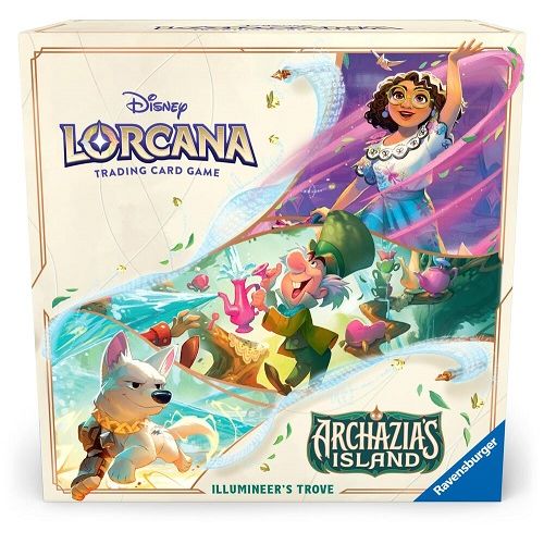 This product is a Presale item with an estimated shipping date of 3/21/2025.
The ultimate treasure for both collectors and players, the Illumineer’s Trove includes a full-art storage box with 6 character-themed card dividers to keep your Disney Lorcana TCG cards safe and organized by ink.
1 storage box, 2 deck boxes, 8 booster packs, 15 game tokens, 1 player's guide
