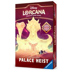 This product is a Presale item with an estimated shipping date of 6/06/2025.
His Crown, His Realm. Jafar has taken over Archazia's Island, corrupting the beautiful haven into his menacing fortress. His reign may be the greatest threat that Lorcana has faced!
Contains:
1 Jafar scenario deck (50 cards) with storage box
2 player decks (60 cards each) with storage boxes
1 Oversized Jafar card
1 Reforged Crown tile
Palace Heist game rules
1 Palace Heist playmat
2 cards featuring 4 backgrounds
1 Jafar draw token