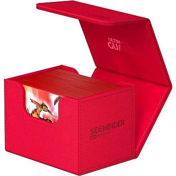 Ultimate Guard Deck Case Sidewinder 100+ Monocolor Red | Galactic Toys & Collectibles
