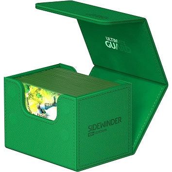 Ultimate Guard Deck Case Sidewinder 100+ Monocolor Green | Galactic Toys & Collectibles