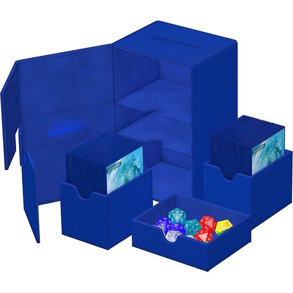 Ultimate Guard Twin Flip`n`Tray 160+ Monocolor Blue | Galactic Toys & Collectibles