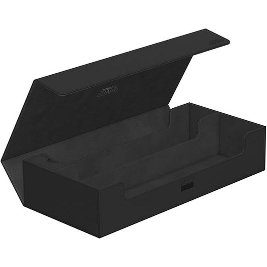 Our Superhive offers space for everything you will need during your gaming encounters. With compartments for multiple deck cases, two play-mats and accessories, the Superhive is offering you endless usages. Ideal in combination with our Sidewinders, you can place up to 550+ double-sleeved, 650+ single-sleeved cards or 1100+ unsleeved cards in standard size into the box.* The ZnapClaw, our inhouse-developed strong magnetic closure, keeps the Superhive closed at all times. Some examples of what this amazing