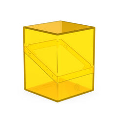 The legend is back in an all new look: with the transparent Boulder 100+ Clear, you'll always know exactly which cards are in your deck box. The Boulder 100+ Clear is a durable and reliable deck box with a secure closure. It can hold up to 100 double-sleeved or 120 single-sleeved cards from all popular trading card games like Magic: The Gathering, Pokemon, Lorcana, One Piece, or Yu-Gi-Oh!