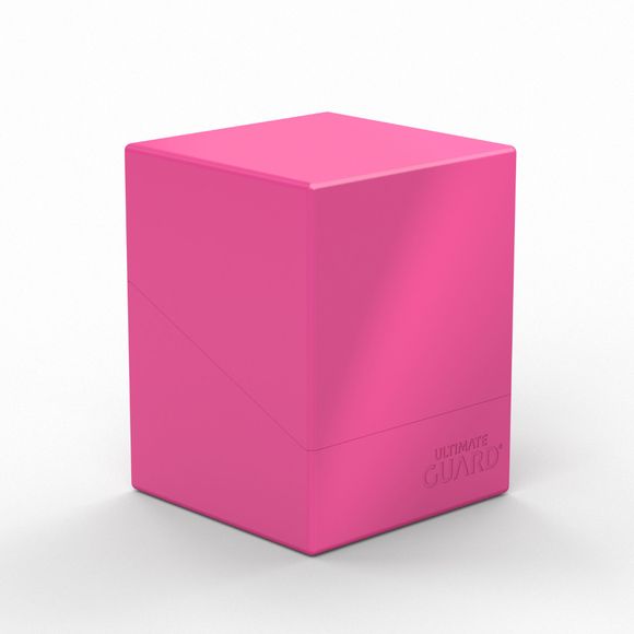 Ultimate Guard is happy to announce the Boulder 100+ Solid line will be expanding to include 4 beautiful new neon colors: Neon Orange, Neon Green, Neon Pink, Neon Yellow. We can't wait for you to see these neon beauties in person- they're the perfect way to add a little flare and personality to your deck storage. The Boulder 100+ Solid, sourced and manufactured locally in the USA, is a durable and rigid deck box for up to 100 double-sleeved cards. These deck boxes fit seamlessly within Ultimate Guard's Arkh