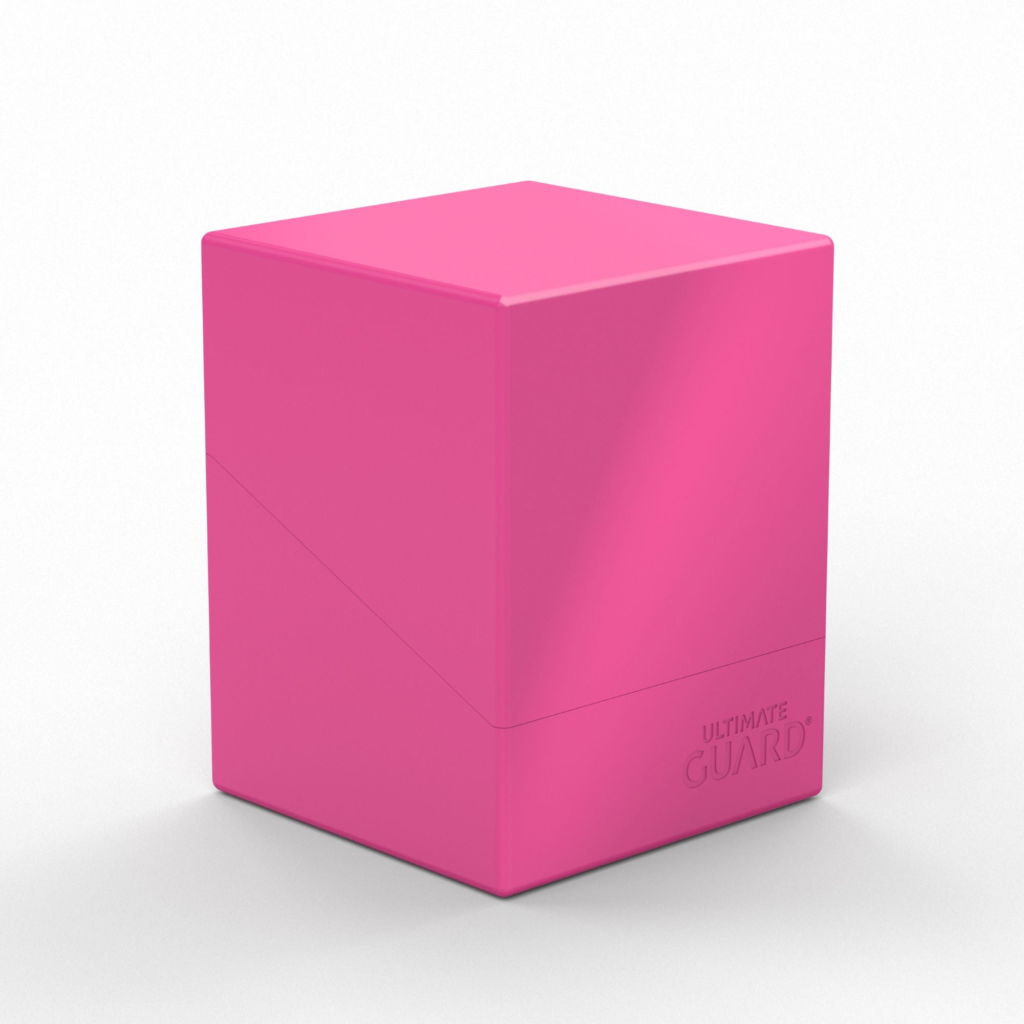 Ultimate Guard is happy to announce the Boulder 100+ Solid line will be expanding to include 4 beautiful new neon colors: Neon Orange, Neon Green, Neon Pink, Neon Yellow. We can't wait for you to see these neon beauties in person- they're the perfect way to add a little flare and personality to your deck storage. The Boulder 100+ Solid, sourced and manufactured locally in the USA, is a durable and rigid deck box for up to 100 double-sleeved cards. These deck boxes fit seamlessly within Ultimate Guard's Arkh