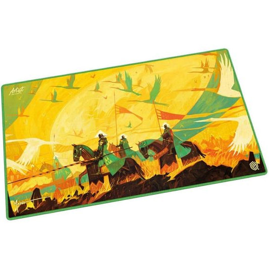 Perfectly sized, high quality play-mat with anti-slip surface for the protection of your cards and accessories during gameplay.