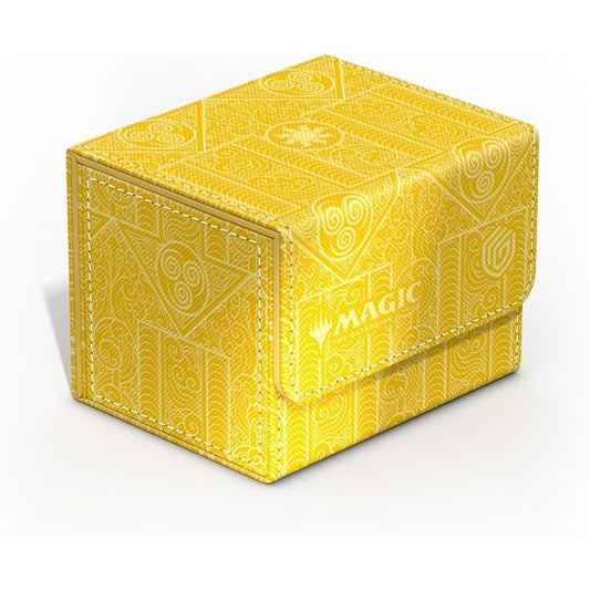 The Sidewinder 100+ Xenoskin is a high-quality TCG deck box that offers premium card protection thanks to its resistant Xenoskin material, microfiber inner lining, and strong magnetic closure, while still granting easy and convenient access to the deck inside. The deck boxes are printed in full color with officially licensed artworks from Magic: The Gathering's upcoming set Avatar: The Last Airbender. The Sidewinder 100+ Xenoskin is optimized to hold 100 double-sleeved or 120 single-sleeved cards in Ultimat