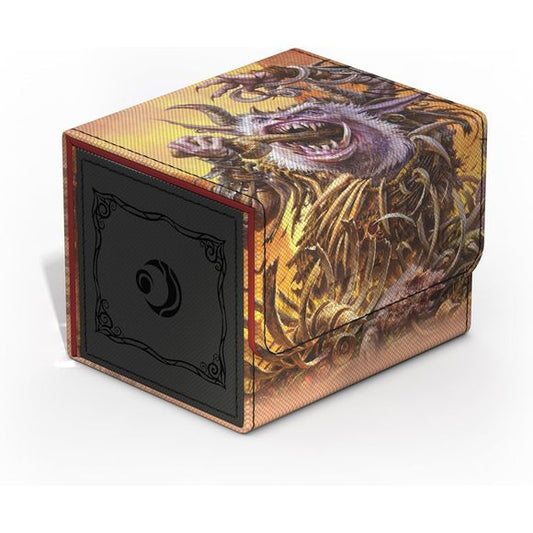 The Sidewinder 100+ Xenoskin is a high-quality TCG deck box that offers premium card protection thanks to its resistant Xenoskin material, microfiber inner lining, and strong magnetic closure, while still granting easy and convenient access to the deck inside. The deck boxes are printed in full color with officially licensed artworks from Magic: The Gathering’s upcoming set "Lorwyn Eclipsed". The Sidewinder 100+ Xenoskin is optimized to hold 100 double-sleeved or 120 single-sleeved cards in Ultimate Guard s